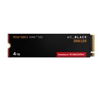 WD_BLACK SN8100 4 TB PCIe 5.0x4 NVMe M.2 SSD, velocidades de Lectura secuencial de hasta 14 900 MB/s, velocidades de Escritura secuencial de hasta 14 000 MB/s, TLC 3D CBA NAND