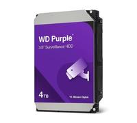WD Purple 4 TB para videovigilancia de 3,5" Disco Duro Interno, AllFrame 4K, SATA 6 GB/s, 180 TB/año, caché de 128 MB