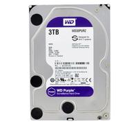 Western Digital WD Púrpura 3TB para videovigilancia - 3.5 pulgadas SATA 6 Gb/s disco duro con tecnología AllFrame 4K - 180TB/yr, 64MB Cache, 5400rpm - WD30PURZ