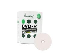 Disco DVD-R blanco Smartbuy de 100 discos, 4,7 GB/120 min, 16x, imprimible por inyecci n de tinta, grabable con datos.