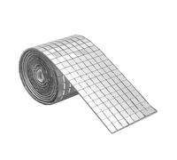 Disco Espejo Azulejos - Rollo De Adhesivos Mosaico Impermeable 4x120 cm, 1464 Pequeños Reflectantes, Fácil Aplicar Azulejos | Suelos De Cocina Del Baño Suelos En Casa De