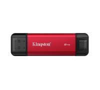 Disco externo ssd kingston dual portable ssd 2tb/ usb tipo-c y usb 3.2/ rojo