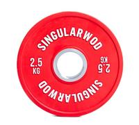 Disco Fraccional Training Croma SINGULARWOD. Disco Fraccional para Barras Olímpicas. (0,5 kg - 2,5 kg) Discos individuales para musculación. Disco 2,5 kg 50mm (Rojo)