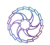 Disco Freno Disc de bicicleta Aceite freno Slick Balck Rojo Acero inoxidable Mtb Bike carretera 160 180 203 Rainbow Ligero 6 pernos Rotor(160mm model 1)