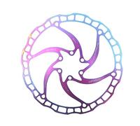 Disco Freno Disc de bicicleta Aceite freno Slick Balck Rojo Acero inoxidable Mtb Bike carretera 160 180 203 Rainbow Ligero 6 pernos Rotor(180mm model 3)