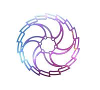 Disco Freno Disc de bicicleta Aceite freno Slick Balck Rojo Acero inoxidable Mtb Bike carretera 160 180 203 Rainbow Ligero 6 pernos Rotor(180mm model 1)