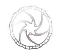 Disco Freno Disc de bicicleta Aceite freno Slick Balck Rojo Acero inoxidable Mtb Bike carretera 160 180 203 Rainbow Ligero 6 pernos Rotor(2pcs 180 silver M3)