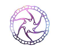 Disco Freno Disc de bicicleta Aceite freno Slick Balck Rojo Acero inoxidable Mtb Bike carretera 160 180 203 Rainbow Ligero 6 pernos Rotor(160mm model 3)