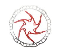 Disco Freno Disc de bicicleta Aceite freno Slick Balck Rojo Acero inoxidable Mtb Bike carretera 160 180 203 Rainbow Ligero 6 pernos Rotor(160 red M3)