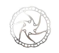 Disco Freno Disc de bicicleta Aceite freno Slick Balck Rojo Acero inoxidable Mtb Bike carretera 160 180 203 Rainbow Ligero 6 pernos Rotor(2pcs 160 silver M3)