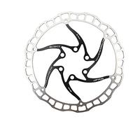 Disco Freno Disc de bicicleta Aceite freno Slick Balck Rojo Acero inoxidable Mtb Bike carretera 160 180 203 Rainbow Ligero 6 pernos Rotor(2pcs 160 black M3)