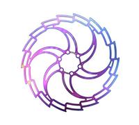 Disco Freno Disc de bicicleta Aceite freno Slick Balck Rojo Acero inoxidable Mtb Bike carretera 160 180 203 Rainbow Ligero 6 pernos Rotor(203mm model 1)