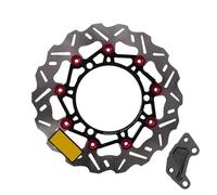 Disco Freno Kit adaptador de pinza Rotor aleación aluminio CNC disco freno 267MM para NMAX155 2017-2024