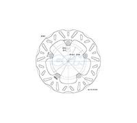 Disco freno maxi scooter av polini wave compatible con 125/400/500/530 yamaha xmax/tmax (d267)