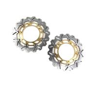 Disco Freno Motocicleta Placa Disco De Freno Delantero Y Trasero Flotante para Motocicleta YZF R6 YZF-R6 2003-2004, Rotor, 1 Juego, 298/220 Mm, Accesorios