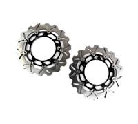 Disco Freno Motocicleta Placa Disco De Freno Delantero Y Trasero Flotante para Motocicleta YZF R6 YZF-R6 2003-2004, Rotor, 1 Juego, 298/220 Mm, Accesorios