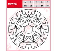 Disco freno TRW MSW236 Flotante Honda VFR800 Goldwing 1800 Delantero