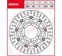 Disco freno TRW MSW244 Flotante Honda CBR600F 01-07 Delantero