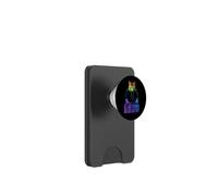 Disco-Gato Hardcore-Rave Music Raver EDM DJ House-Techno PopSockets PopWallet para MagSafe