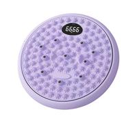 Disco giratorio de cintura para masaje de pies, antideslizante, portátil, para fitness, giratorio, multifuncional, silencioso, cintura giratoria, gimnasio, equipo de ejercicio deportivo (morado con
