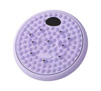 Disco giratorio de cintura para masaje de pies, antideslizante, portátil, para fitness, giratorio, multifuncional, silencioso, cintura giratoria, gimnasio, deportes, equipo de ejercicio (morado básico