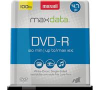 Disco grabable Maxell Dvd-R 4,7 Gb 16x eje dorado 100/paquete