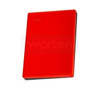 Disco HDD Externo WESTERN DIGITAL My Passport Worldwide (Rojo - 2 TB - USB 3.0)