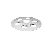 fischer - Disco soporte para material aislante fischer 8/60 en caja de 100 uds., con un diámetro de diso de 60 mm. y un orificio central de 8 mm
