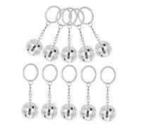 Disco Keychain brillante Disco Keyring Funny Keychains Decoración colgante de navidad