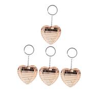 Disco Keychain Disco Ball Party Favors Disco Ball Keychain Party Party Favors Discos Ball Ornaments Decoración de bolas de discoteca Pequeñas Decoración Exquisito Cobantero Mini llavero Pink Glass