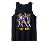 Disco King Costume 70s 80s Dance Parties Disco Man Dabbing Camiseta sin Mangas