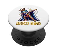 Disco King Costume 70s 80s Dance Parties Disco Man Dabbing PopSockets PopGrip Adhesivo