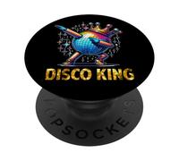 Disco King Costume 70s Dance Parties LED Disco Light Dabbing PopSockets PopGrip Adhesivo
