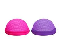 Disco menstrual con caja de silicona, 100% silicona médica, disco menstrual reutilizable, alternativa a tampones y OB para deportes y natación (rojo L)