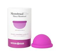 Disco Menstrual Reutilizable - Silicona Médica 100% - Cómodo durante el sexo - Tallas S y L - 12h Protección - Apto para Flujo Abundante - Sin Presión - Ecológico - Hipoalergénico (Pequeño)