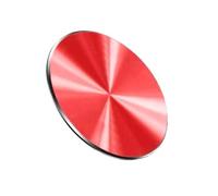 Disco metálico magnético Pegatinas magnéticas for la parte trasera de carcasa del teléfono, disco adhesivo lámina hierro, placa metálica fina negra, rosa y roja (1 unidad)(Red)