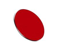 Disco metálico magnético Pegatinas magnéticas for la parte trasera de carcasa del teléfono, disco adhesivo lámina hierro, placa metálica fina negra, rosa y roja (1 unidad)(Matte Red)