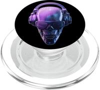 Disco Muerte Disco Ball Skull Music DJ PopSockets PopGrip para MagSafe
