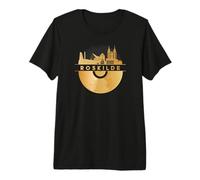 Disco-Música 90s Feste-Festival Skyline-Denmark-Roskilde Camiseta Premium