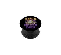 Disco Never Dies - Bola de Discoteca Retro Vintage Dance Party PopSockets PopGrip Adhesivo