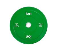 Disco Olímpico Bumper 10 Kg Verde ION fitness Color Line