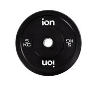 Disco Olímpico Bumper 5 Kg Negro ION fitness