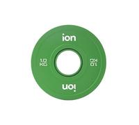 Disco Olímpico Fraccional Verde 1 Kg ION fitness Color Line