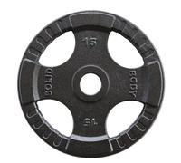 Disco Olímpico hierro 4 agarres Body-Solid Tools - 15kg
