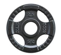 Disco Olímpico hierro 4 agarres Body-Solid Tools - 2.5kg