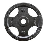 Disco Olímpico hierro 4 agarres Body-Solid Tools - 20kg