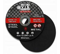 Disco para cortar metal INOX, discos resistentes, 125x1x22,23mm juego (100 unidades, 125 mm)