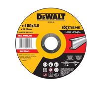 Disco de corte concavo EXTREME® para metal con grano industrial de óxido de alumínio 180 x 3 x 22.23mm