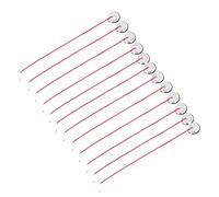 Disco Piezoelctrico de Guitarra, Pieza de Repuesto del Sensor de Elemento de Disco Piezoelctrico de 27 Mm con Cable para Disparador de Batera de Guitarra (12PCS