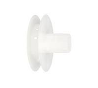 Disco plástico compacto - rodamiento de 120x40 mm para cintas de hasta 20 mm, ideal para persianas, resistente y duradero.